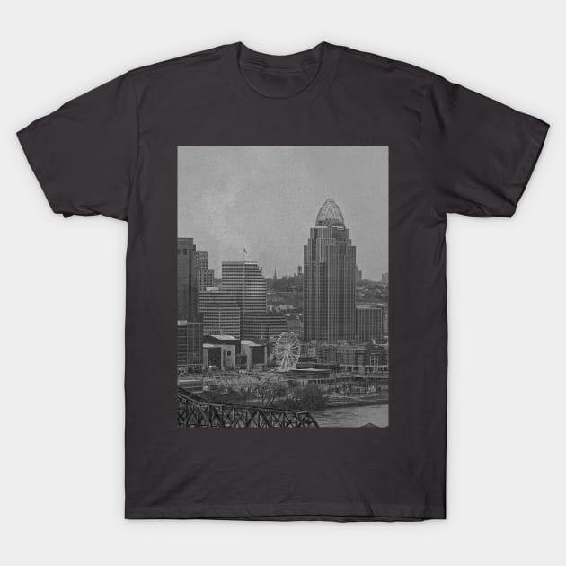 The City Of Cincinnati, Vintage Vibes T-Shirt by "Just By Chance" Photography